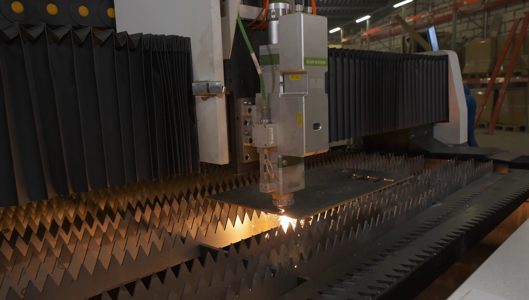 the process of cutting metal