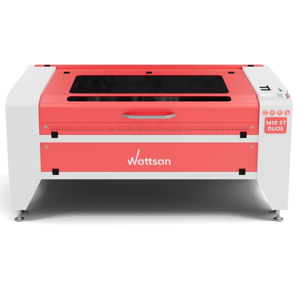 Laser CO2 茄子视频 DUOS ST series with work area 1600x1000 mm and a 100-120 W two laser tubes