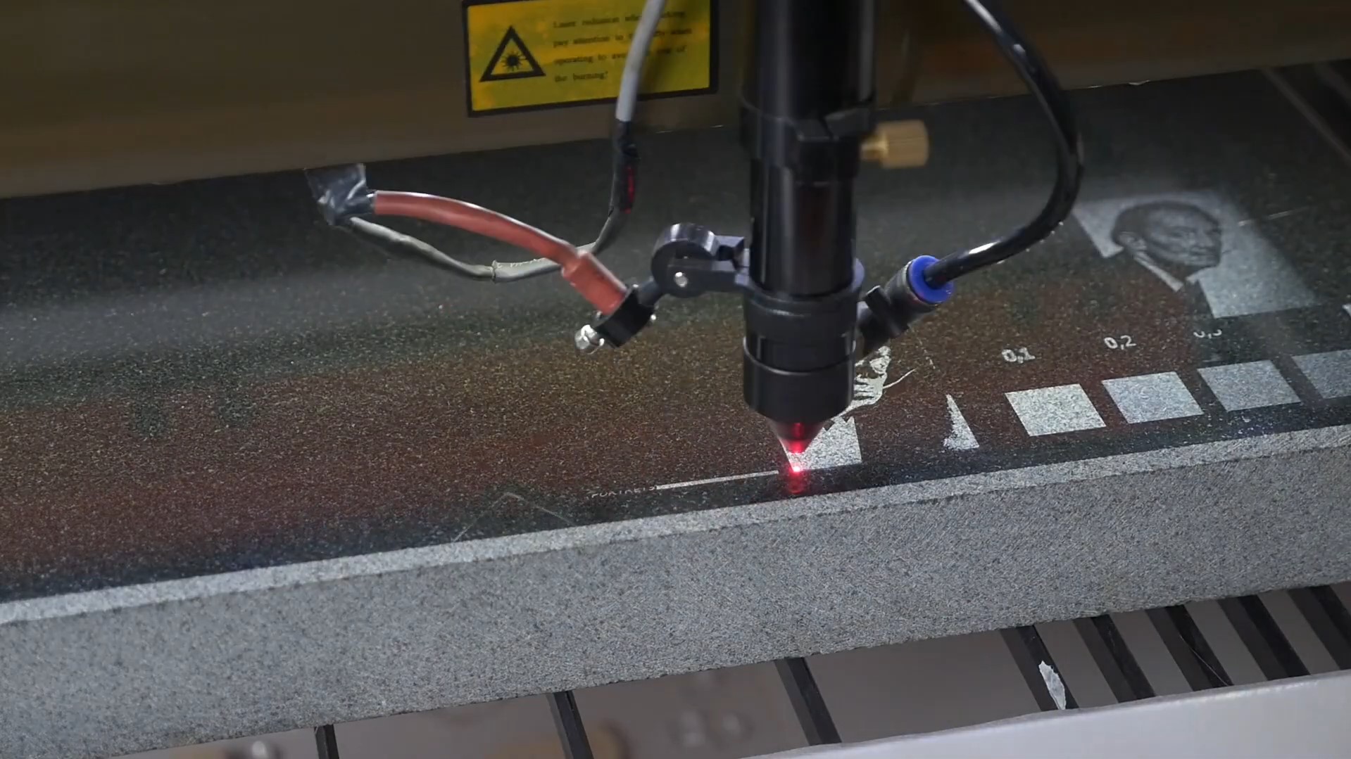 laser engraving stone