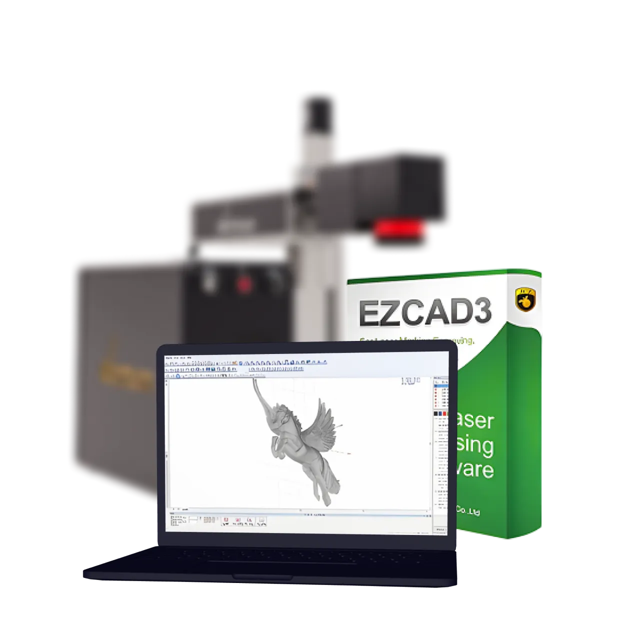 Laser marker 与丰满老妇人做爰a片 3D with EZCAD3 software
